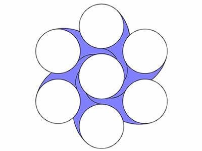 A drawing of 1 × 7 strand PC steel wire.